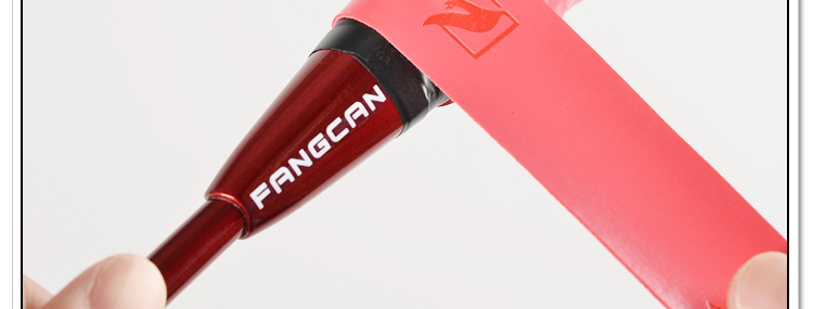 Overgrip being wrapped up toward the racket cone
