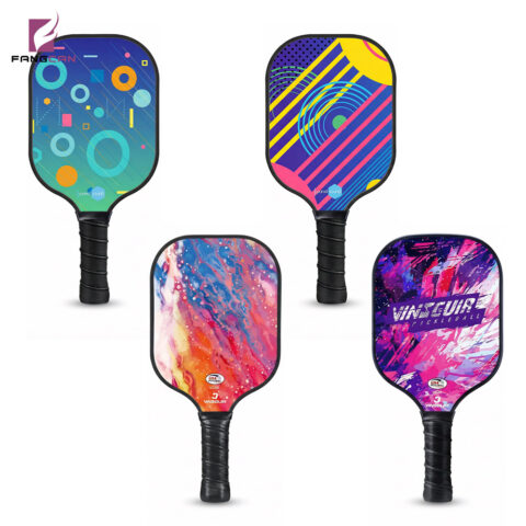 Fiberglass Pickleball Paddle Set with 4 Ball
