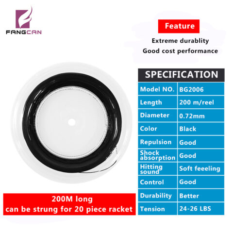 BG2006 Badminton String 200M/Reel