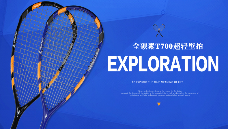 DARKNESS 7 Full Carbon Squash Racket - detail 1/24