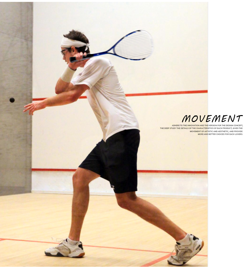 Aluminum Alloy Junior Squash Racket - detail 10/12